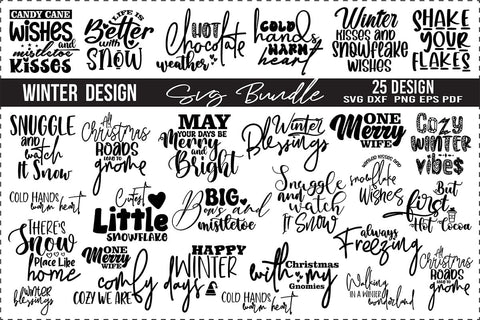 Winter SVG Bundle, Christmas SVG bundle SVG orpitasn 