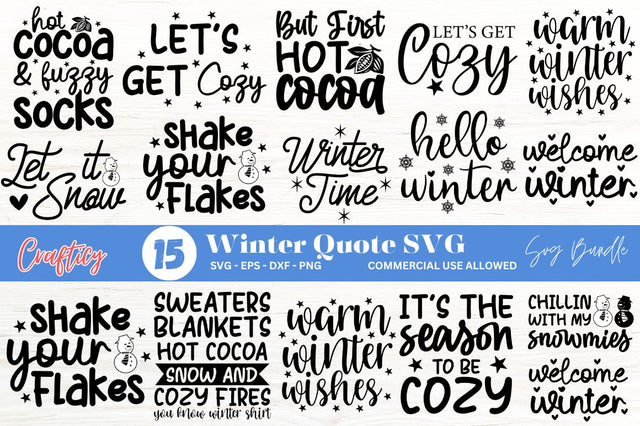 Winter SVG Bundle SVG Designangry 