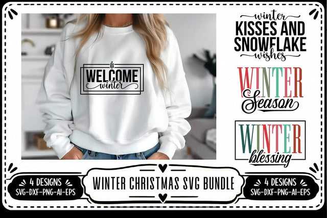 Winter Svg, Christmas Svg 4 Designs SVG shah alam 