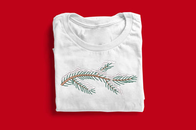 Winter Tree Branch with Snow Embroidery Embroidery/Applique DESIGNS Risa Rocks It 
