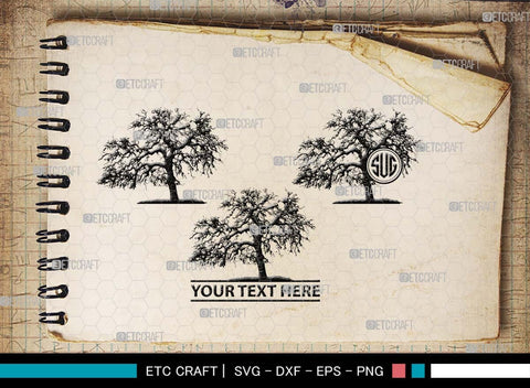 Winter Tree Monogram, Winter Tree Silhouette, Winter Tree SVG, Pine Svg, Natural Svg, Jungle Svg, Palm Tree Svg, Tree Svg, SB00545 SVG ETC Craft 
