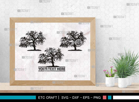 Winter Tree Monogram, Winter Tree Silhouette, Winter Tree SVG, Pine Svg, Natural Svg, Jungle Svg, Palm Tree Svg, Tree Svg, SB00545 SVG ETC Craft 