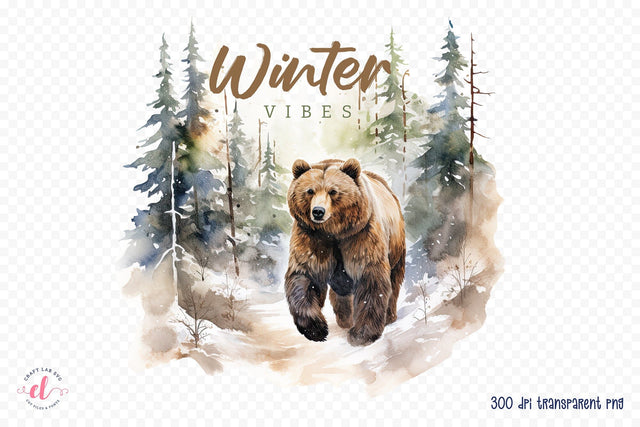 Winter Vibes PNG Sublimation Sublimation CraftLabSVG 