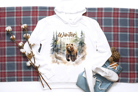 Winter Vibes PNG Sublimation Sublimation CraftLabSVG 