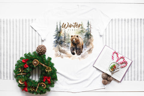 Winter Vibes PNG Sublimation Sublimation CraftLabSVG 