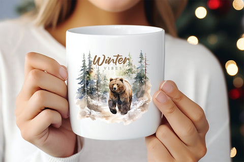 Winter Vibes PNG Sublimation Sublimation CraftLabSVG 