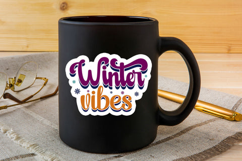 Winter vibes Sticker Design Sublimation Regulrcrative 