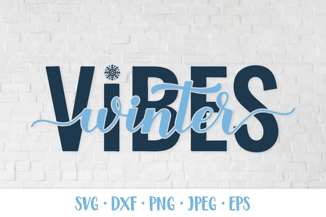 Winter vibes SVG. Winter quote. Seasonal shirt design SVG LaBelezoka 