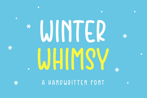 Winter Whimsy Font Font Suby Studio 