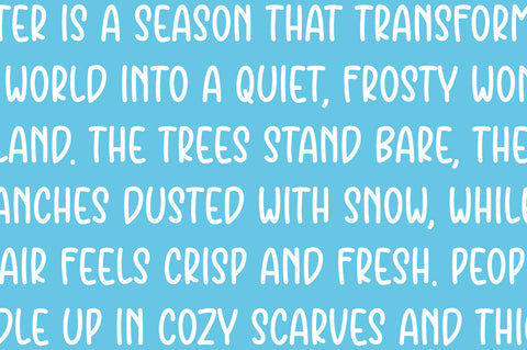 Winter Whimsy Font Font Suby Studio 
