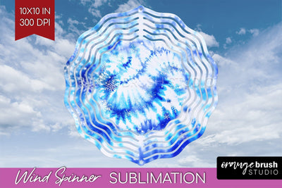 Winter Wind Spinner PNG - Tie Dye Sublimation Sublimation OrangeBrushStudio 