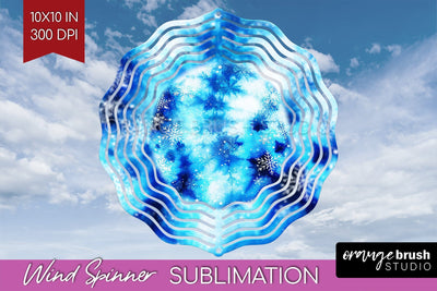 Winter Wind Spinner PNG - Tie Dye Sublimation Sublimation OrangeBrushStudio 