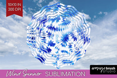 Winter Wind Spinner PNG - Tie Dye Sublimation Sublimation OrangeBrushStudio 