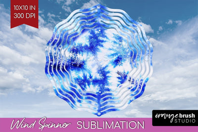 Winter Wind Spinner PNG - Tie Dye Sublimation Sublimation OrangeBrushStudio 