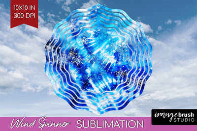 Winter Wind Spinner PNG - Tie Dye Sublimation Sublimation OrangeBrushStudio 