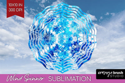 Winter Wind Spinner PNG - Tie Dye Sublimation Sublimation OrangeBrushStudio 