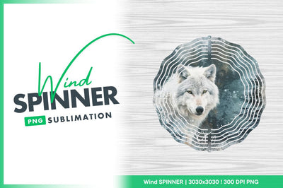 Winter wolf portrait against snowy forest backdrop Sublimation Regulrcrative 