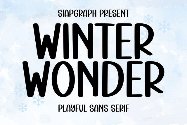 Winter Wonder Font Masyafi Studio 