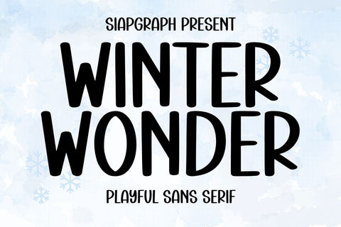 Winter Wonder Font Masyafi Studio 