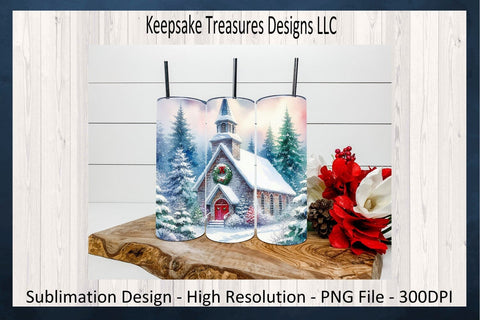 Winter Wonderland 20oz Straight Tumbler Set Seven Different Designs Sublimation PNG Sublimation Keepsake Treasures Designs LLC. 