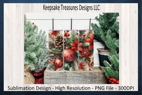 Winter Wonderland 20oz Straight Tumbler Set Seven Different Designs Sublimation PNG Sublimation Keepsake Treasures Designs LLC. 