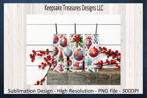 Winter Wonderland 20oz Straight Tumbler Set Seven Different Designs Sublimation PNG Sublimation Keepsake Treasures Designs LLC. 