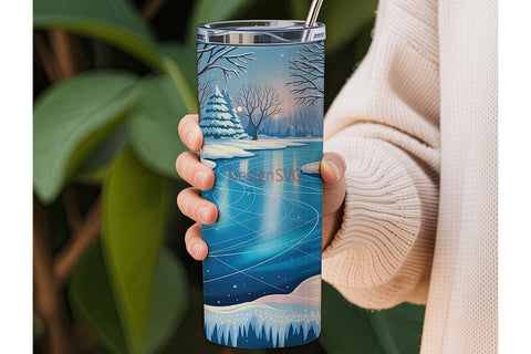 Winter Wonderland 20oz Tumbler Wrap Sublimation DesignSVG 