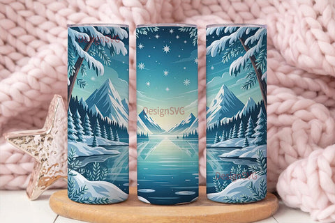 Winter Wonderland 20oz Tumbler Wrap Sublimation DesignSVG 