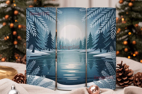 Winter Wonderland 20oz Tumbler Wrap Sublimation DesignSVG 
