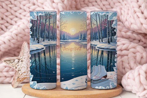 Winter Wonderland 20oz Tumbler Wrap Sublimation DesignSVG 
