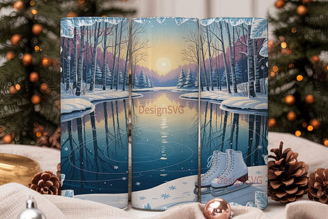 Winter Wonderland 20oz Tumbler Wrap Sublimation DesignSVG 