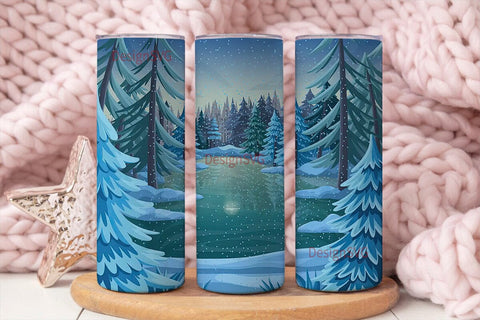 Winter Wonderland 20oz Tumbler Wrap Sublimation DesignSVG 