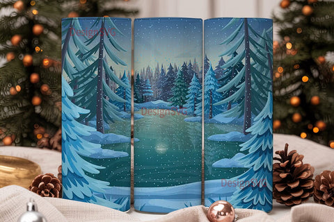 Winter Wonderland 20oz Tumbler Wrap Sublimation DesignSVG 