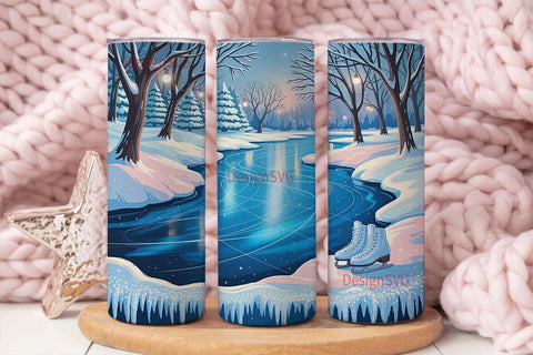 Winter Wonderland 20oz Tumbler Wrap Sublimation DesignSVG 