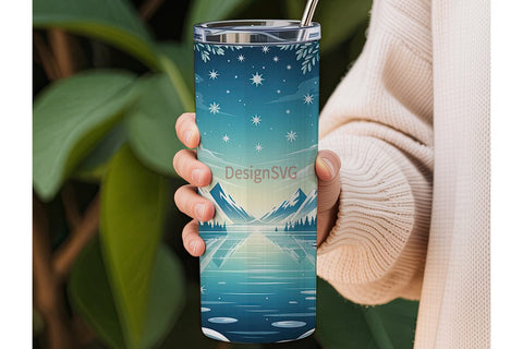 Winter Wonderland 20oz Tumbler Wrap Sublimation DesignSVG 