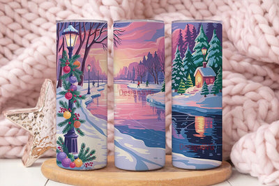 Winter Wonderland 20oz Tumbler Wrap Sublimation DesignSVG 
