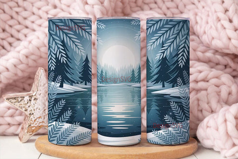 Winter Wonderland 20oz Tumbler Wrap Sublimation DesignSVG 