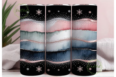 Winter Wonderland 20oz Tumbler Wrap Sublimation PixelChick 