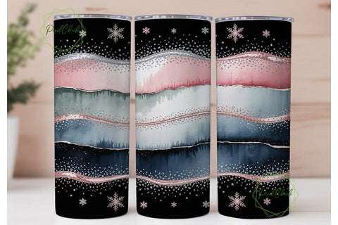 Winter Wonderland 20oz Tumbler Wrap Sublimation PixelChick 