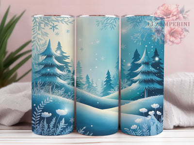Winter Wonderland Christmas Tumbler, Christmas Sublimation Design, Festive Holiday Cup Art, 20oz Xmas Tumbler, Whimsical Winter Mug, Stylish Christmas Cup, Cozy Wonderland Wrap Sublimation Li Zamperini 