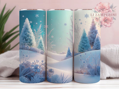 Winter Wonderland Christmas Tumbler, Christmas Sublimation Design, Festive Holiday Cup Art, 20oz Xmas Tumbler, Whimsical Winter Mug, Stylish Christmas Cup, Cozy Wonderland Wrap Sublimation Li Zamperini 