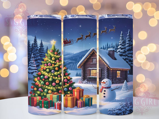 Winter Wonderland Christmas Tumbler, Holiday Sublimation Design, Festive Cup Art, 20oz Xmas Tumbler, Whimsical Wonderland Mug, Stylish Christmas Cup, Cozy Holiday Wrap Sublimation SvggirlplusArt 