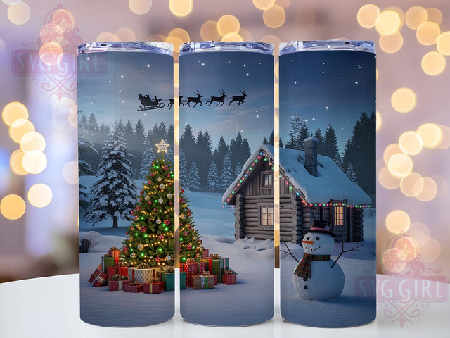 Winter Wonderland Christmas Tumbler, Holiday Sublimation Design, Festive Cup Art, 20oz Xmas Tumbler, Whimsical Wonderland Mug, Stylish Christmas Cup, Cozy Holiday Wrap Sublimation SvggirlplusArt 