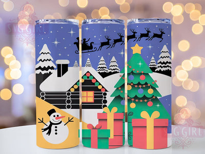 Winter Wonderland Christmas Tumbler, Holiday Sublimation Design, Festive Cup Art, 20oz Xmas Tumbler, Whimsical Wonderland Mug, Stylish Christmas Cup, Cozy Holiday Wrap Sublimation SvggirlplusArt 