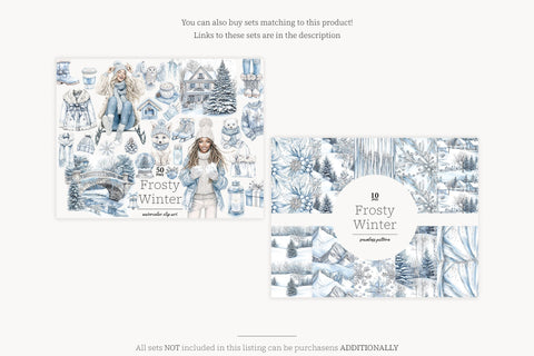 Winter Wonderland Clip Art Bundle | Cozy Cabin Snowy Clipart SVG GlamArtZhanna 