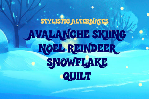 Winter Wonderland - Decorative Display Font Font Mozzatype 