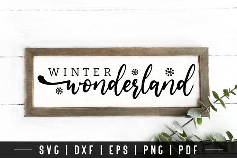Winter Wonderland - Farmhouse Sign SVG SVG CraftLabSVG 