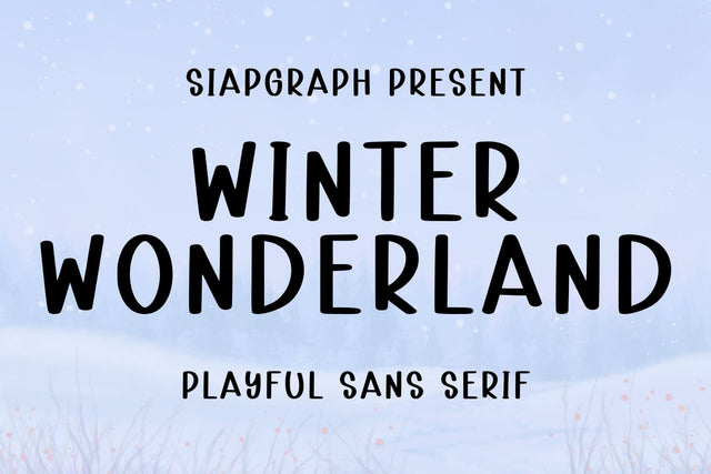 Winter Wonderland Font Masyafi Studio 