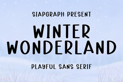 Winter Wonderland Font Masyafi Studio 