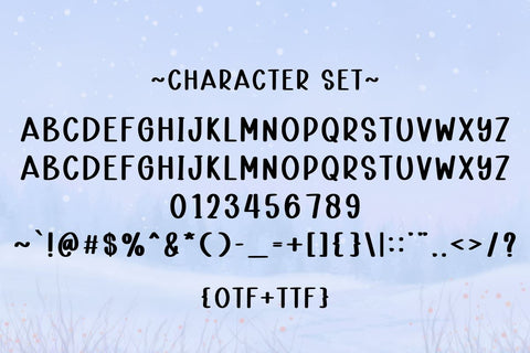 Winter Wonderland Font Masyafi Studio 